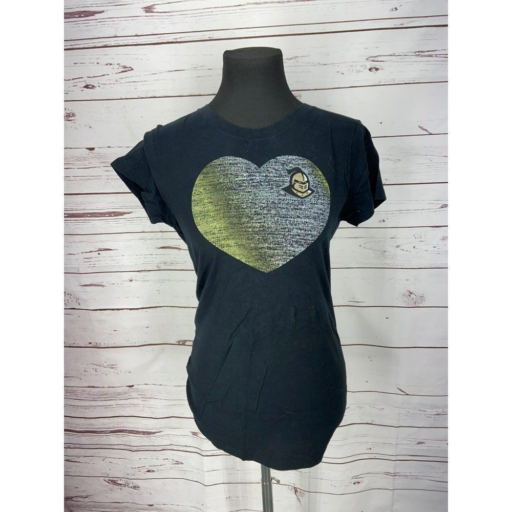 Jones & Mitchell UCF Knights Black Gold Women's T-shirts Short Sleeve Unique For